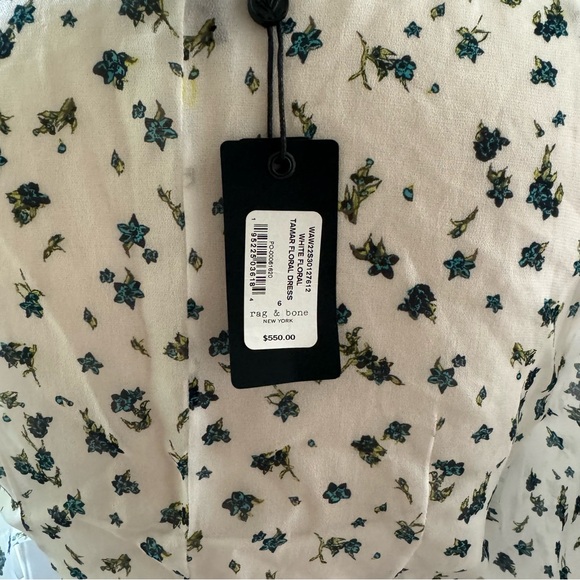 Nwt Rag and bone Tamar twist-front floral-print georgette maxi dress size 6 - Picture 12 of 13